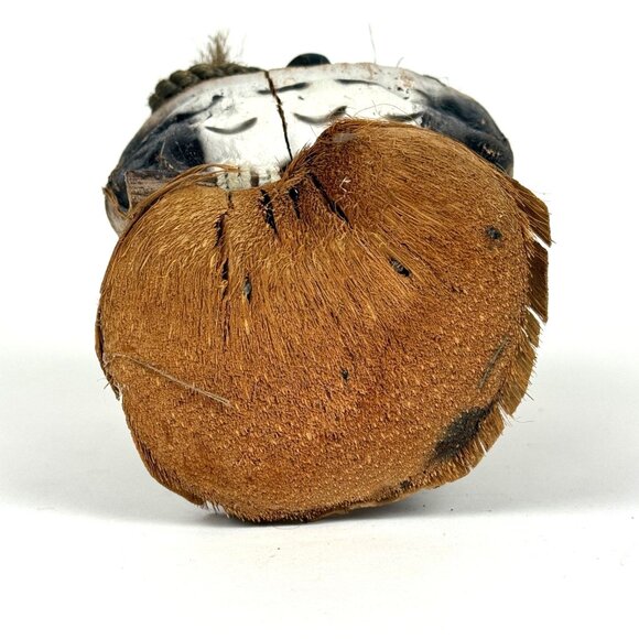 Coconut Owl 9in Figurine Rustic Handcrafted Decor Eco-Friendly Artistic Owl - Picture 6 of 8